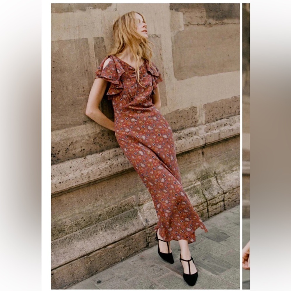 Doen silk paisley maxi dress
